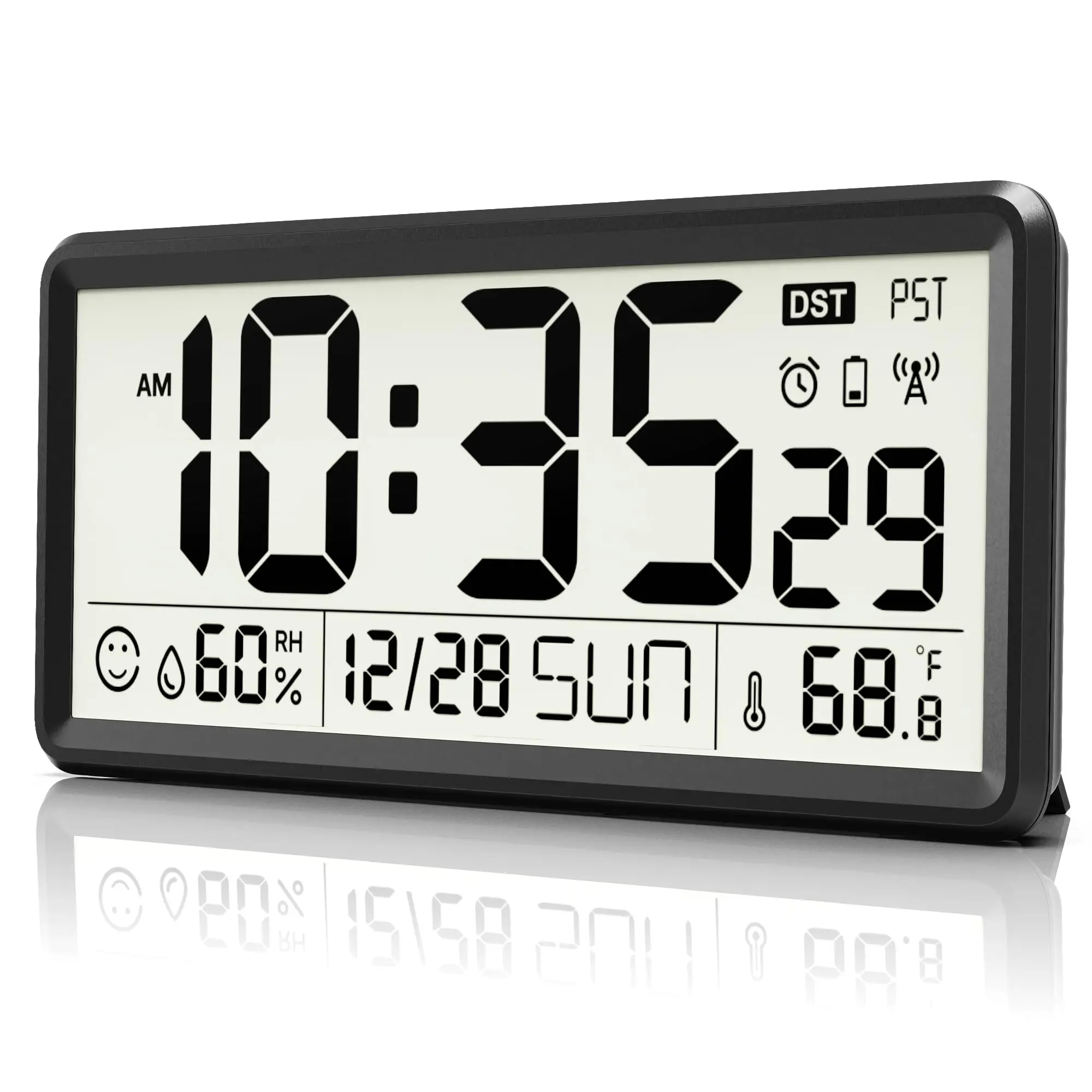 15 Inch Large Digital Wall Clock Battery Operated Atomic Clock With Temperature Humidity Auto DST
15 Inch Large Digital Wall Clock Battery Operated Atomic Clock With Temperature Humidity Auto DST