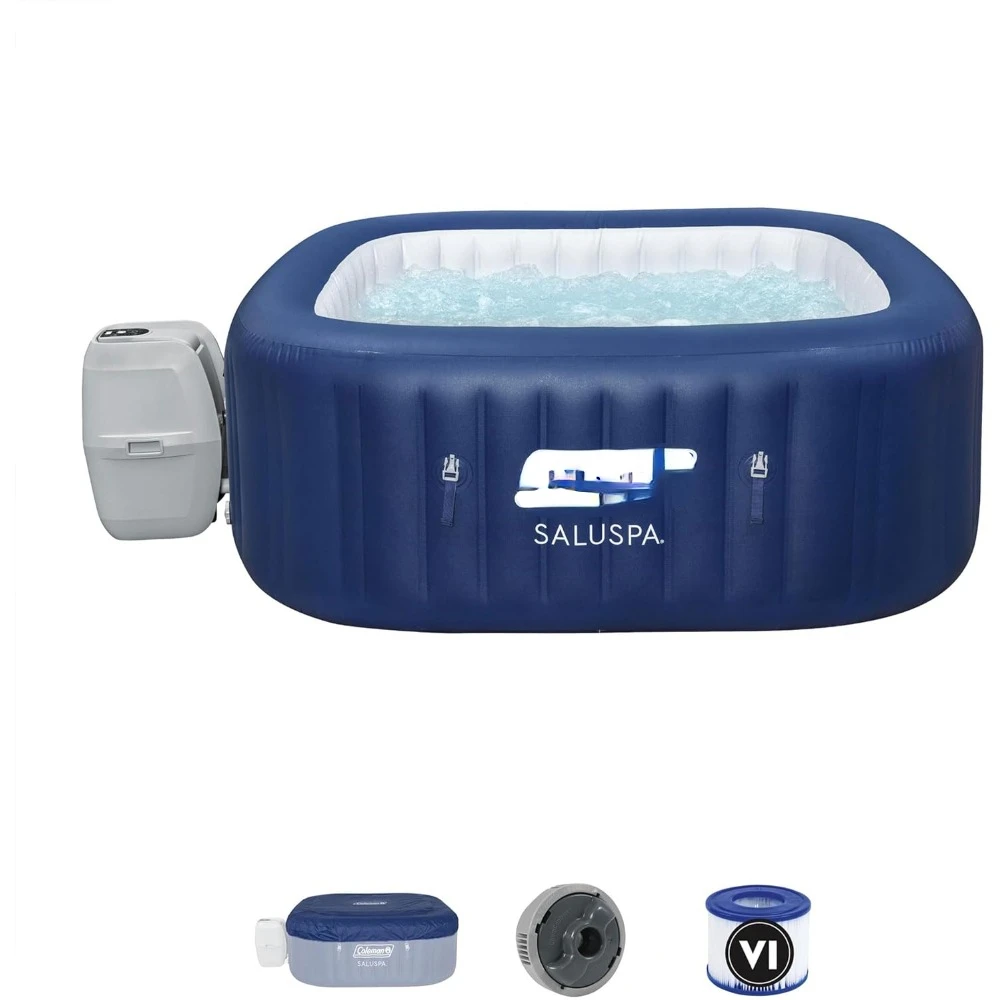 Inflatable Hot Tub Portable Outdoor Spa with 140 AirJets and EnergySense Cover, Hot Water Bathtub
Inflatable Hot Tub Portable Outdoor Spa with 140 AirJets and EnergySense Cover, Hot Water Bathtub