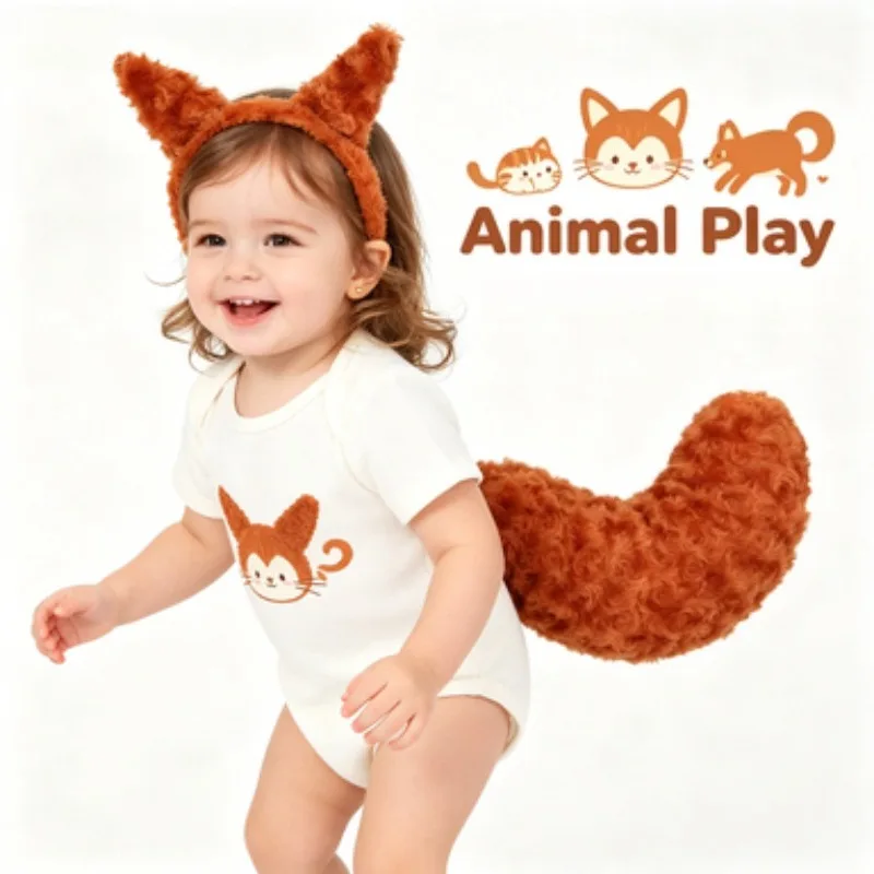 Cute Stuffed Plush Soft Tail Accessories for Kids' Birthday Parties, Stage Performances, Halloween and Christmas Photo Shoots
Cute Stuffed Plush Soft Tail Accessories for Kids' Birthday Parties, Stage Performances, Halloween and Christmas Photo Shoots