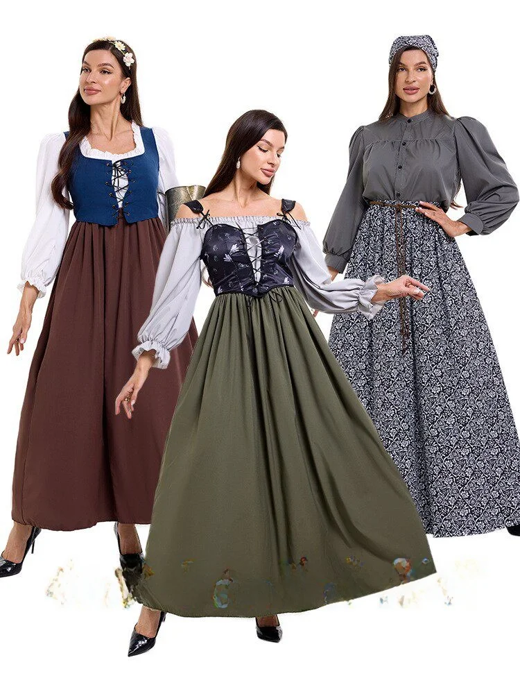 Scottish Farm Colonial Period Medieval Court Retro Dress COS Stage Halloween Costume Women's Ethnic Wear Traditional Stage Ou...
Scottish Farm Colonial Period Medieval Court Retro Dress COS Stage Halloween Costume Women's Ethnic Wear Traditional Stage Ou...
