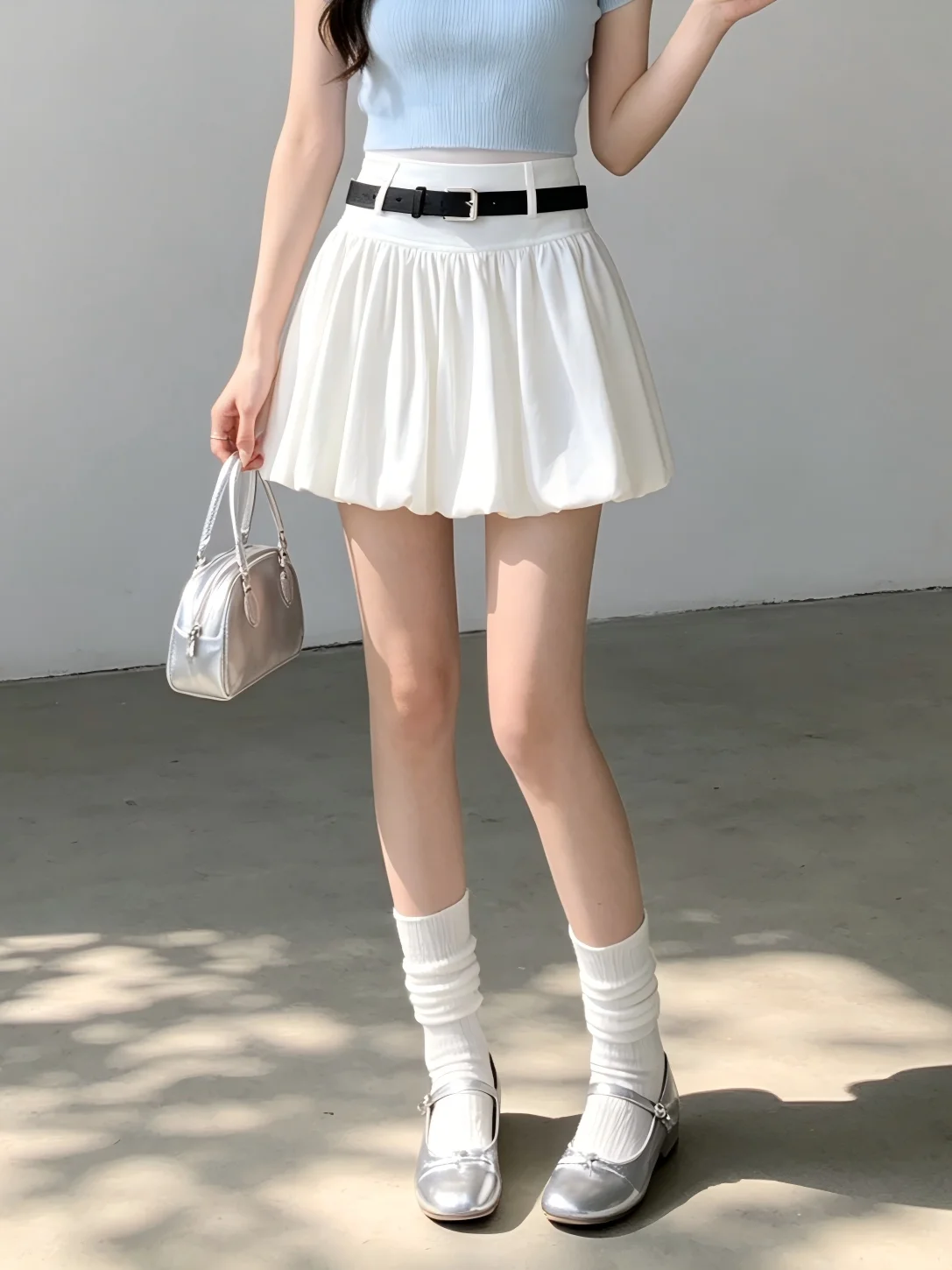 Ballet Style High Waist Puffy Half Skirt Women's Summer Thin Age-Defying Slim A-Line Flower Bud Short Skirt for Small Figures
Ballet Style High Waist Puffy Half Skirt Women's Summer Thin Age-Defying Slim A-Line Flower Bud Short Skirt for Small Figures