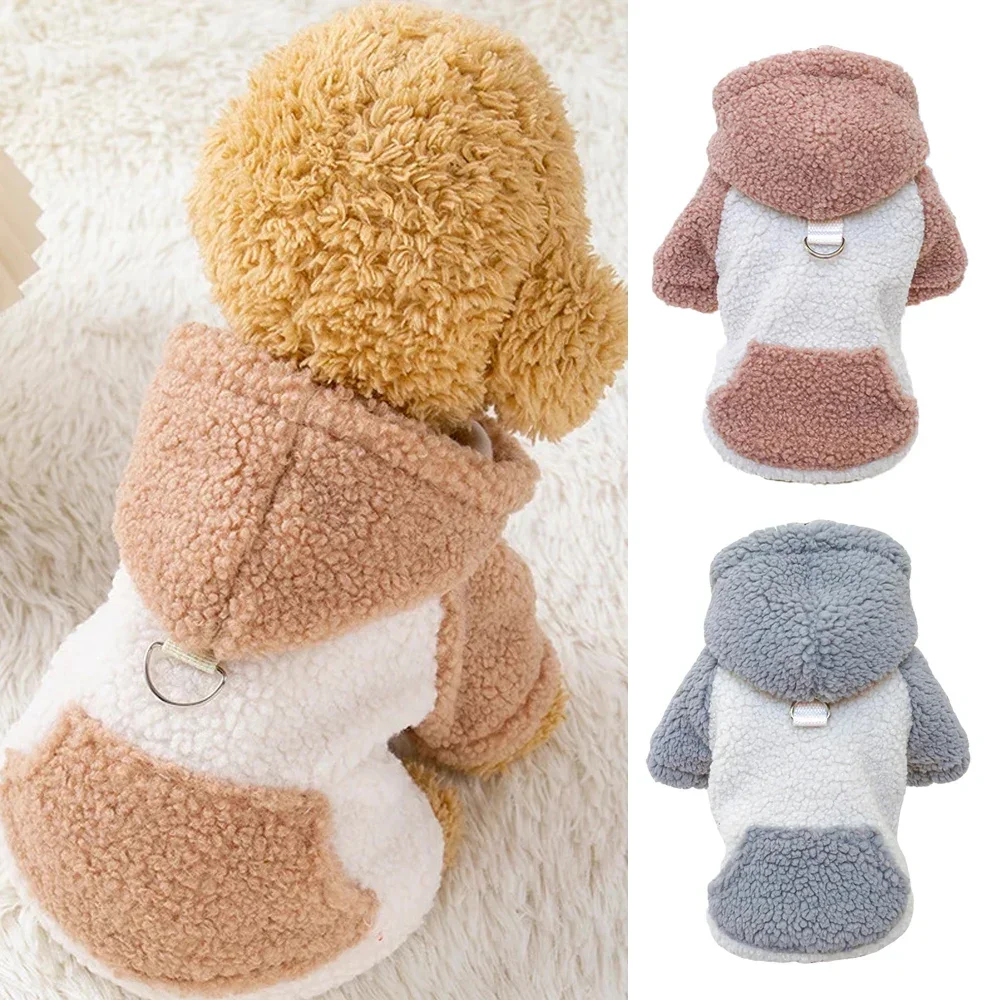 Fleece Puppy Dog Winter Sweater Hoodies with Buckle for Attachment Leash Boy Girl Pet Clothes for Small Dogs Yorkie Warm Coat
Fleece Puppy Dog Winter Sweater Hoodies with Buckle for Attachment Leash Boy Girl Pet Clothes for Small Dogs Yorkie Warm Coat