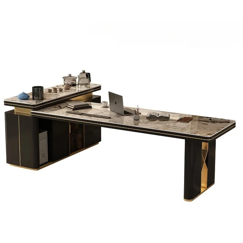 Light luxury desk large board corner slate office tea table integrated modern simple high-end fashion new
Light luxury desk large board corner slate office tea table integrated modern simple high-end fashion new