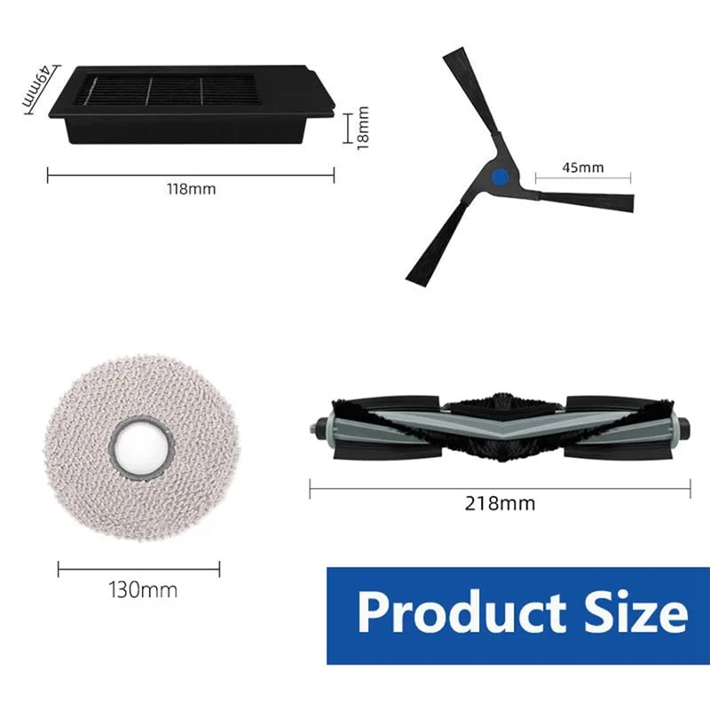 A61I Main Brush Mop Cloth Replacement For Ecovacs Deebot X2 Omni / X2 / X2 Pro / DEX86 Robot Vacuum Parts
A61I Main Brush Mop Cloth Replacement For Ecovacs Deebot X2 Omni / X2 / X2 Pro / DEX86 Robot Vacuum Parts