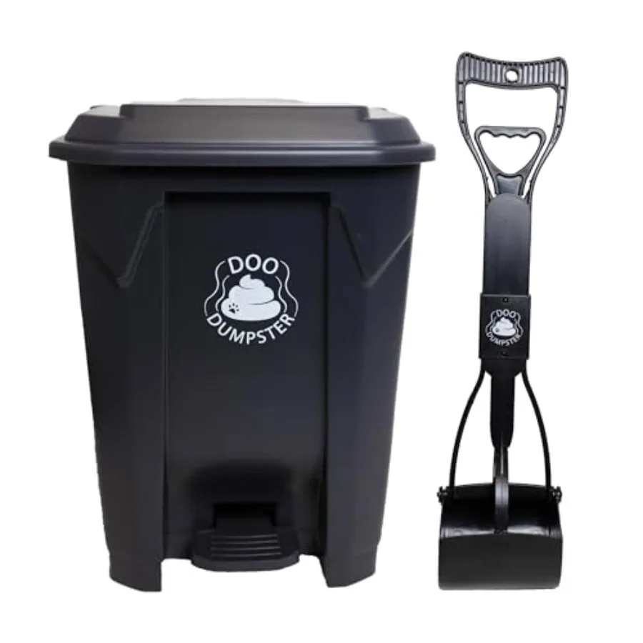 Outdoor Dog Poop Can 5.2 Gallons Fully Assembled Odor Free Waste Can with Scoop Lid and Step Pedal in Black for Yard Use
Outdoor Dog Poop Can 5.2 Gallons Fully Assembled Odor Free Waste Can with Scoop Lid and Step Pedal in Black for Yard Use