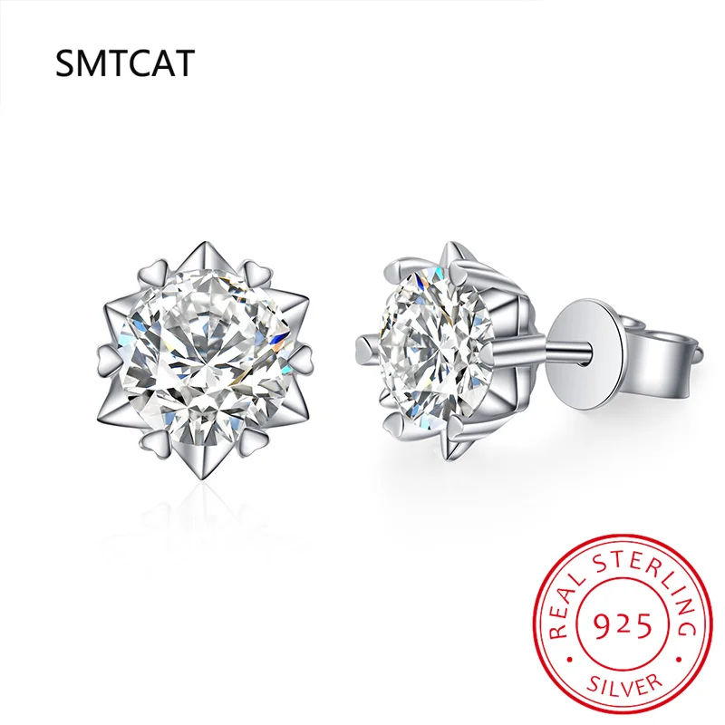 Серьги-гвоздики с муассанитом 1CT 2CT, белое золото, стерлинговое серебро D VVS1, лабораторные серьги-гвоздики со снежинками и бриллиантами для женщин Brincos
Серьги-гвоздики с муассанитом 1CT 2CT, белое золото, стерлинговое серебро D VVS1, лабораторные серьги-гвоздики со снежинками и бриллиантами для женщин Brincos