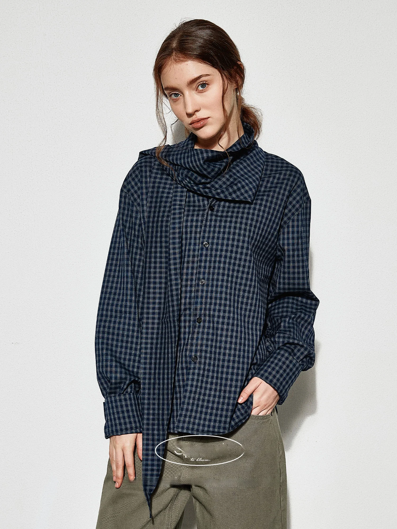 Blue Plaid Long Sve irt with Sa Casual Sle Straight Cut Cotton Blend Polyester Viscose Spandex Women's Faion irt
Blue Plaid Long Sve irt with Sa Casual Sle Straight Cut Cotton Blend Polyester Viscose Spandex Women's Faion irt