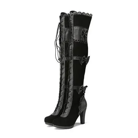 2024 Fashion Women Boots Stretch Over The Knee Sexy Party Shoes High Heels Lace Up Zipper Long Boots Thigh High Botas Female
2024 Fashion Women Boots Stretch Over The Knee Sexy Party Shoes High Heels Lace Up Zipper Long Boots Thigh High Botas Female