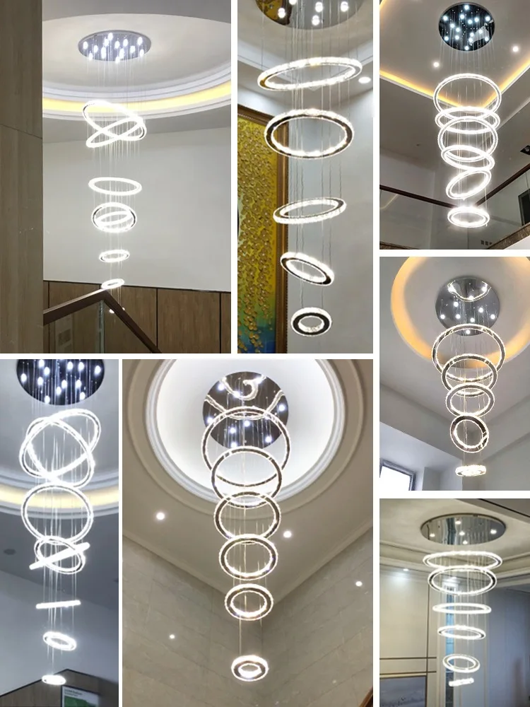 Large Chandelier For Loft Rings Design Hanging Lamps Villa Lobby Indoor Lighting Lustre Fixtures
Large Chandelier For Loft Rings Design Hanging Lamps Villa Lobby Indoor Lighting Lustre Fixtures