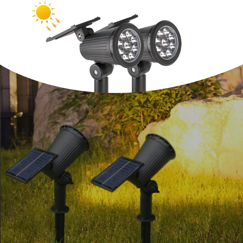 9LED Solar Garden Spotlights Outdoor RGB Landscape Lamp with Waterproof Dimmable Brightness Control for Yard Pathways & Driveway
9LED Solar Garden Spotlights Outdoor RGB Landscape Lamp with Waterproof Dimmable Brightness Control for Yard Pathways & Driveway
