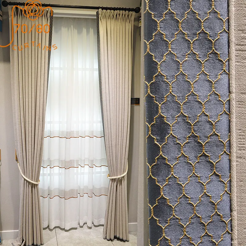 Chinese Style Retro Milk Tea Color Cashmere Thickened Jacquard Blackout Curtains for Living Room Bedroom Window Customized
Chinese Style Retro Milk Tea Color Cashmere Thickened Jacquard Blackout Curtains for Living Room Bedroom Window Customized