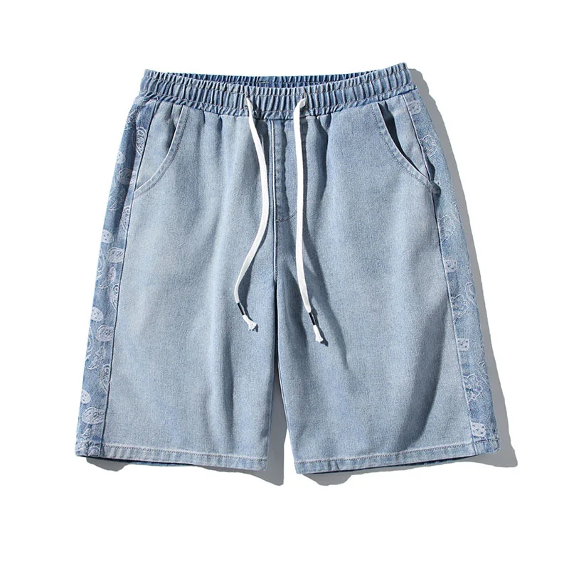 Mens Jeans Hip Hop Pants Summer Shorts Trousers Knee Length Elastic Waist Denim Bottoms Street Wear Blue Clothing Clothes
Mens Jeans Hip Hop Pants Summer Shorts Trousers Knee Length Elastic Waist Denim Bottoms Street Wear Blue Clothing Clothes
