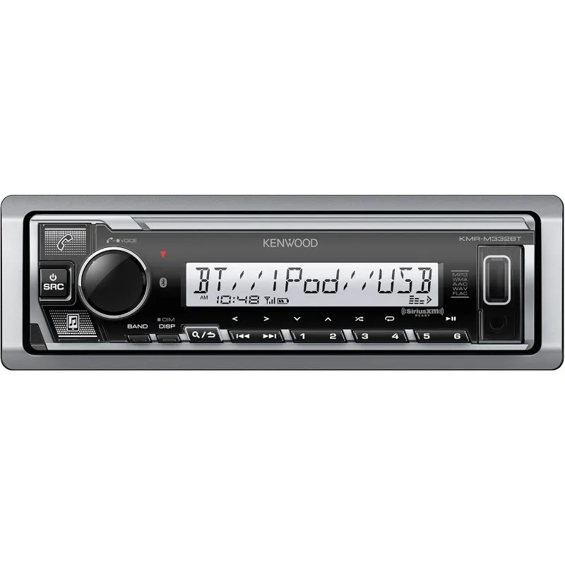 KENWOOD KMR-M332BT Автомобильная и морская стереосистема — один Din, Bluetooth Audio, USB MP3, Aux in, AM FM-радио SiriusXM Ready
KENWOOD KMR-M332BT Автомобильная и морская стереосистема — один Din, Bluetooth Audio, USB MP3, Aux in, AM FM-радио SiriusXM Ready