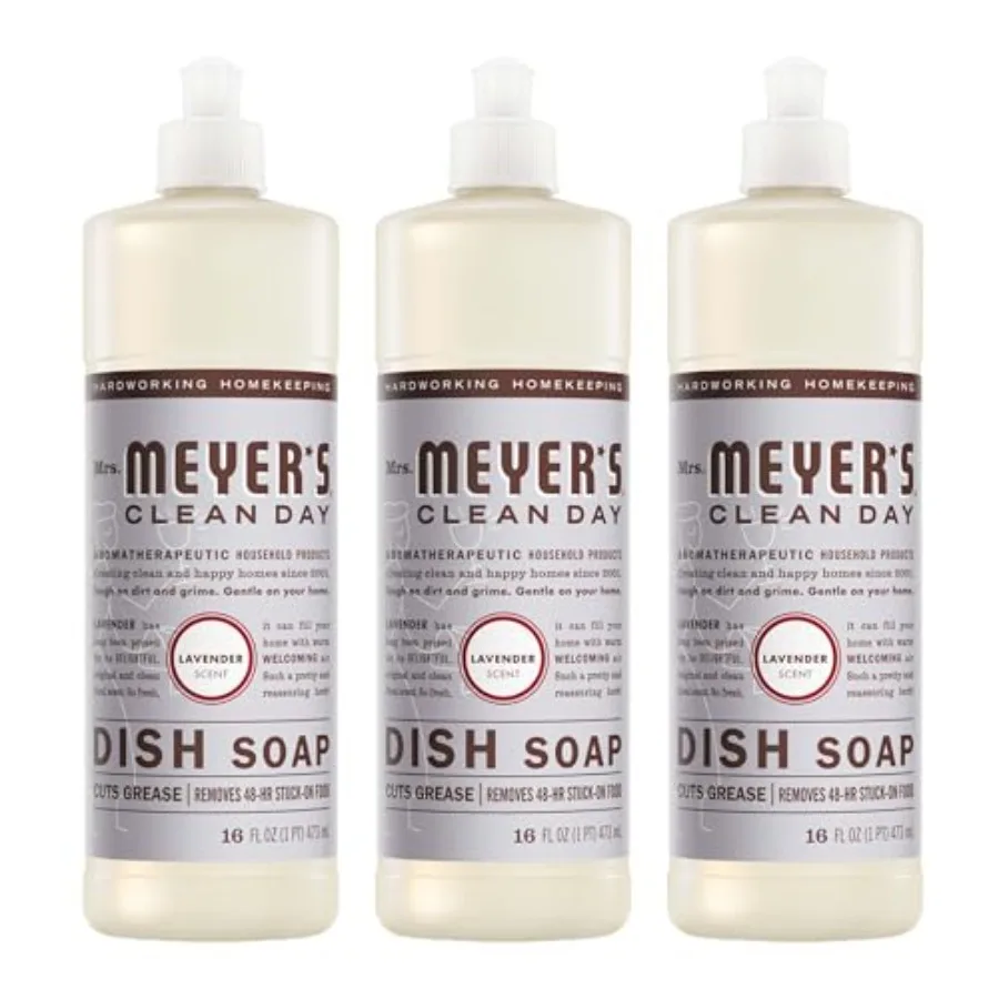 MRS. MEYER'S CLEAN DAY Liquid Dish Soap, Lavender, 16 fl. oz - Pack of 3
MRS. MEYER'S CLEAN DAY Liquid Dish Soap, Lavender, 16 fl. oz - Pack of 3