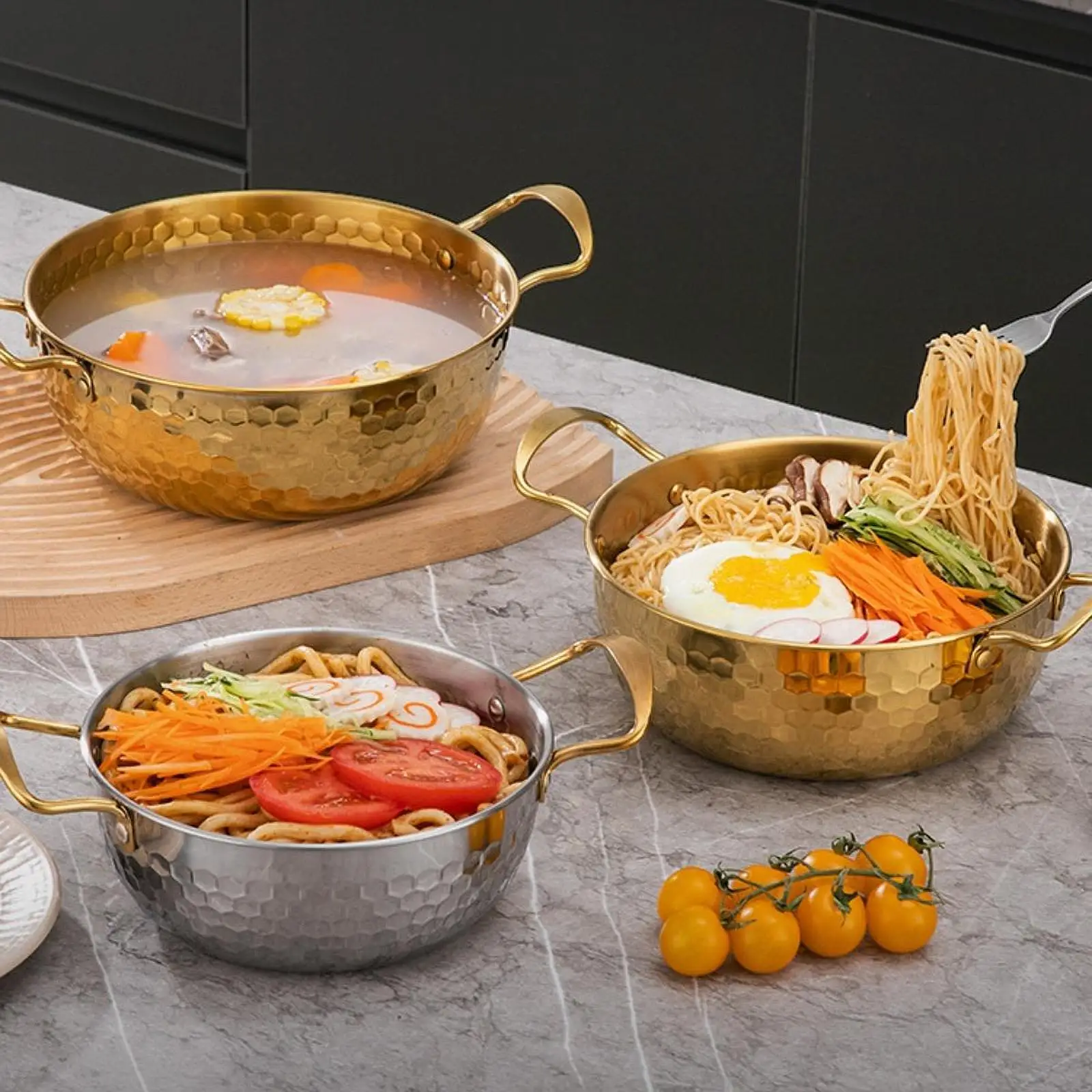Korea Ramen Pot Stockpot Stainless Steel Soup Pot for Restaurant Picnic Home
Korea Ramen Pot Stockpot Stainless Steel Soup Pot for Restaurant Picnic Home