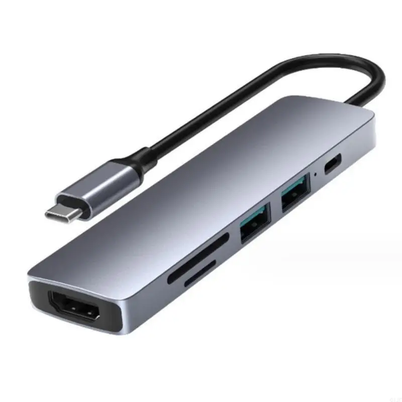 Q1JC Multiports USB C Hubs Type C Docking Stations for Laptop USB3.0/5Gbps HDMIs/4K
Q1JC Multiports USB C Hubs Type C Docking Stations for Laptop USB3.0/5Gbps HDMIs/4K