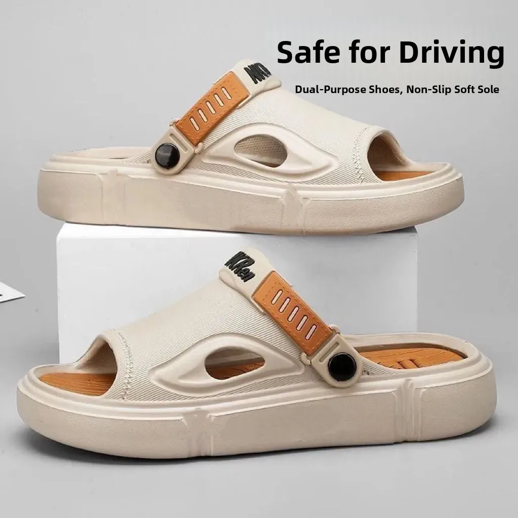 Men's Sandals Anti-Slip Super Lightweight Thick Sensation Slippers Outdoor Sports Driving Two-Way Couples Beach Shoes
Men's Sandals Anti-Slip Super Lightweight Thick Sensation Slippers Outdoor Sports Driving Two-Way Couples Beach Shoes
