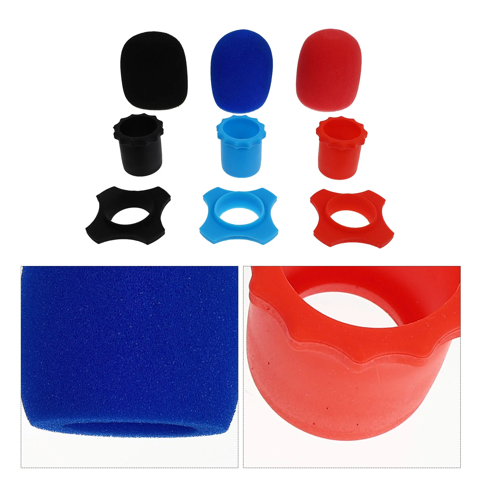 9 Pcs Microphone Protection Kit Covers Microphones Filter Dust Shockproof Rings Sponge Practical
9 Pcs Microphone Protection Kit Covers Microphones Filter Dust Shockproof Rings Sponge Practical