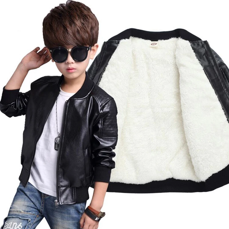 Fashion Boy Outerwear New Spring Autumn Boy PU Jacket Children Warm Simier coat For Boy Coat for 1-14 years old
Fashion Boy Outerwear New Spring Autumn Boy PU Jacket Children Warm Simier coat For Boy Coat for 1-14 years old