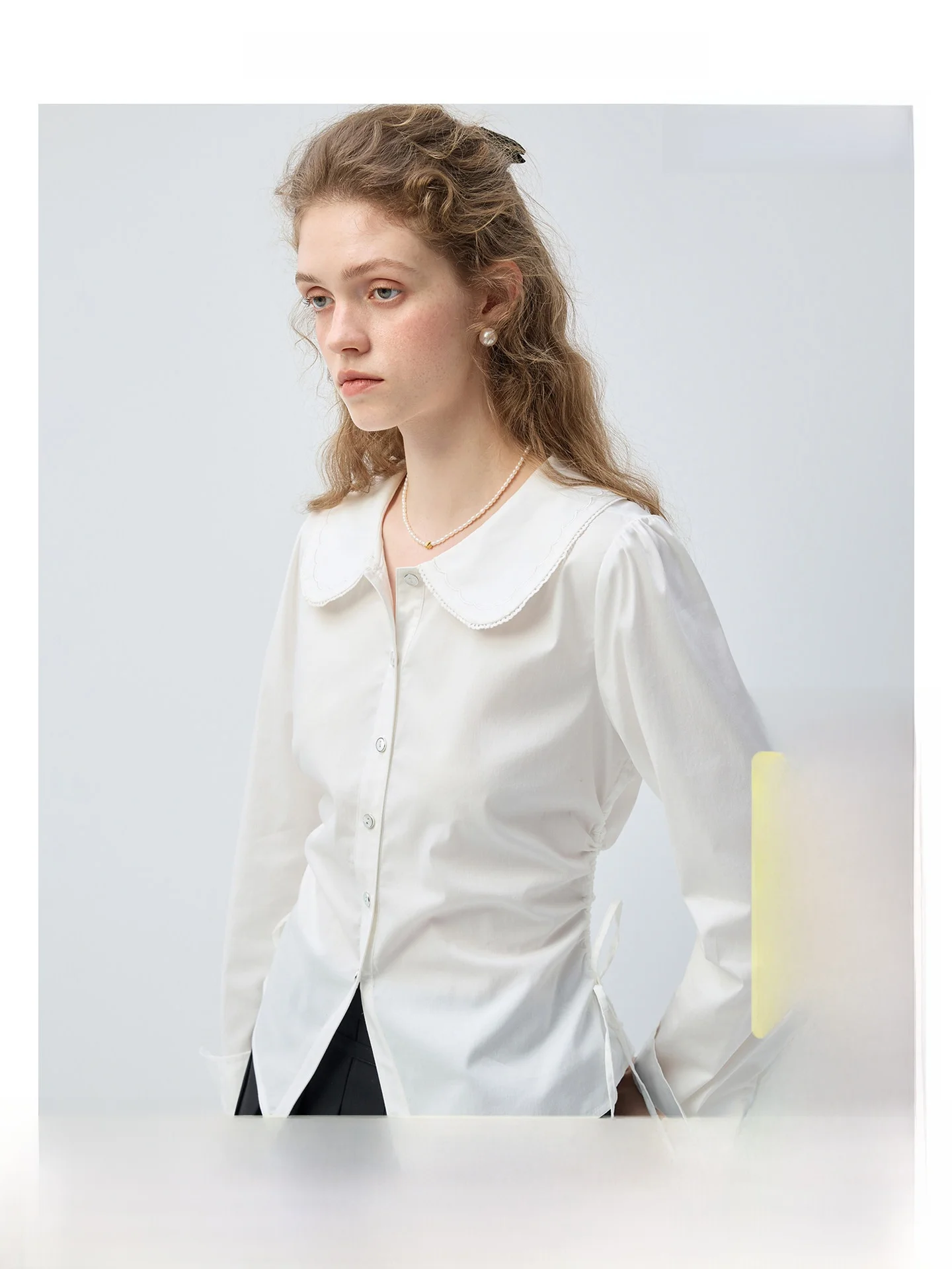 VEGA CHANG Women's Slim Fit Shirt with Pleated Collar And Drawstring Waist 2026 New Style Versatile Breathable Comfortable
VEGA CHANG Women's Slim Fit Shirt with Pleated Collar And Drawstring Waist 2026 New Style Versatile Breathable Comfortable
