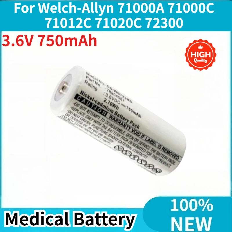 3.6V 750mAh High Quality Medical Battery for Welch-Allyn 71000A 71000C 71020A 71020C 71055C 72300 78904587 CJB-723 Brand New
3.6V 750mAh High Quality Medical Battery for Welch-Allyn 71000A 71000C 71020A 71020C 71055C 72300 78904587 CJB-723 Brand New