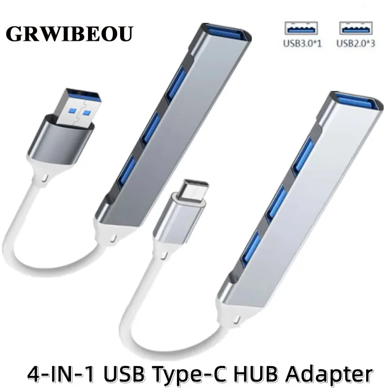 4 Ports USB Hub Type-C Hub Docking Station Adapter For Laptop PC Phone 5Gbps Multi Function Splitter Type-C USB 3.0 2.0 Adapter
4 Ports USB Hub Type-C Hub Docking Station Adapter For Laptop PC Phone 5Gbps Multi Function Splitter Type-C USB 3.0 2.0 Adapter