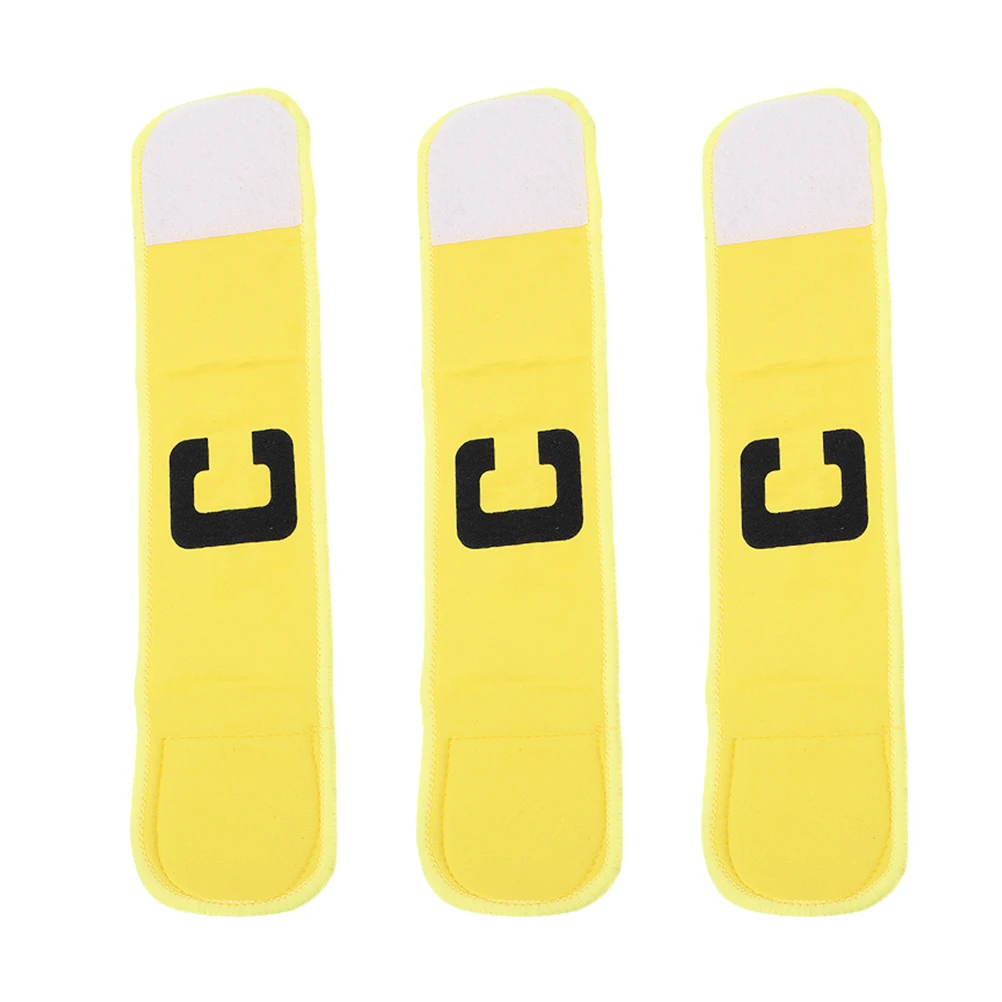 3pcs Football Captain Logo Bands Yellow Armbands Elastic Adjustable Adult Sports Accessories Portable Reusable Fitness
3pcs Football Captain Logo Bands Yellow Armbands Elastic Adjustable Adult Sports Accessories Portable Reusable Fitness