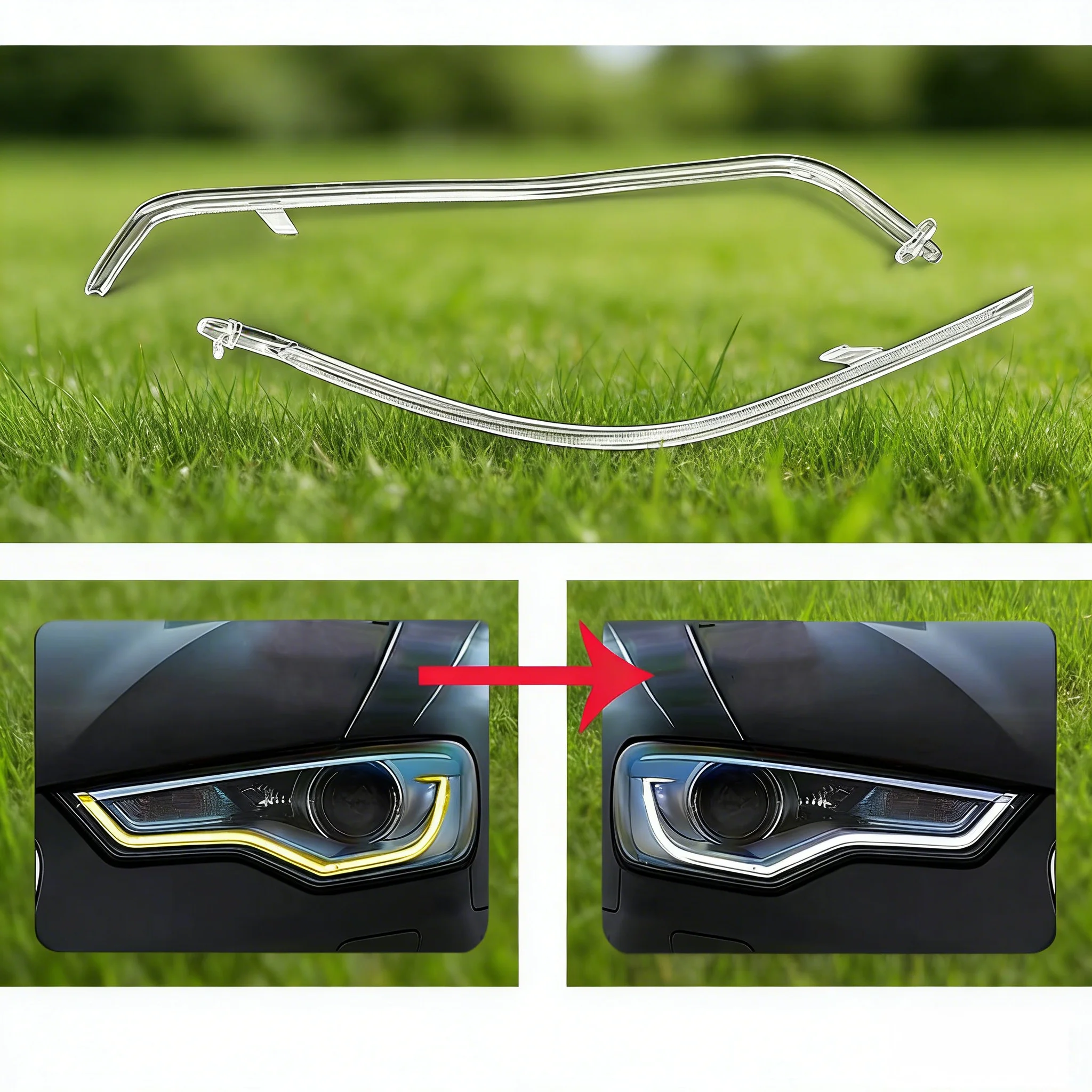 Car DRL Headlight Light Guide Plate Daytime Running Lamp Tube Bar For Audi A6 C7 2012 2013 2014 2015
Car DRL Headlight Light Guide Plate Daytime Running Lamp Tube Bar For Audi A6 C7 2012 2013 2014 2015