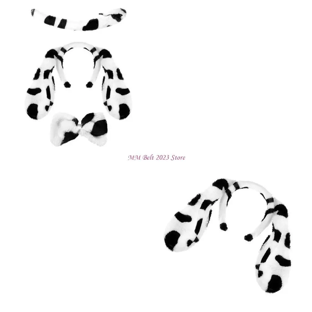 49ME Plush Spotted Dog Ear Headband Tail&Bowtie Carnival Party Costume Supplies
49ME Plush Spotted Dog Ear Headband Tail&Bowtie Carnival Party Costume Supplies