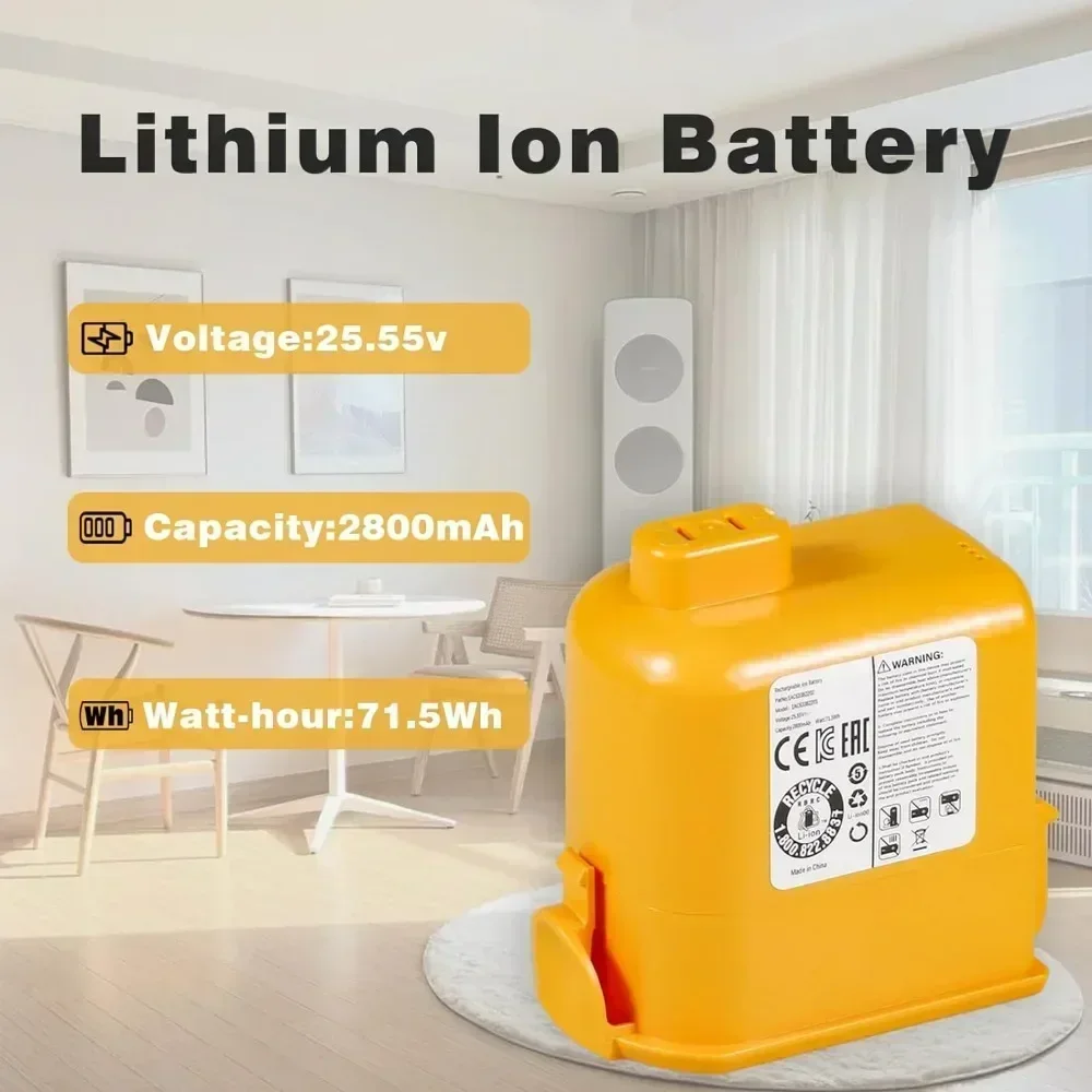 5000mAh Battery for LG Cord Zero A9 Series (A9,A9+,PLUS,A905M, A907GMS,A9 MAX,A9MASTER2X, A958/SK/SA) EAC63758601 EAC63382208
5000mAh Battery for LG Cord Zero A9 Series (A9,A9+,PLUS,A905M, A907GMS,A9 MAX,A9MASTER2X, A958/SK/SA) EAC63758601 EAC63382208