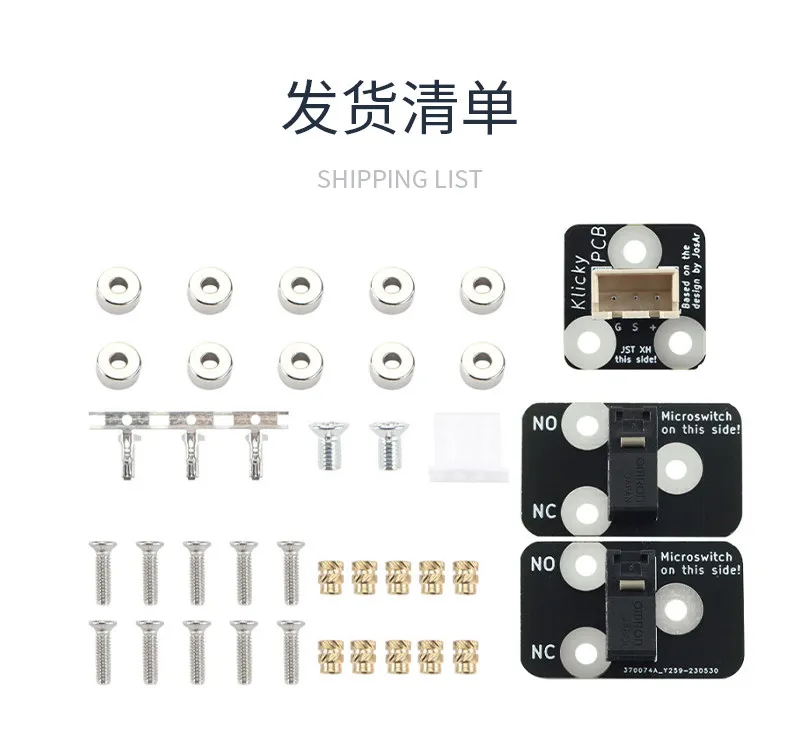1pc Klicky Automatic Leveling Sensor Voron2.4/Trident High Precision High Temperature Resistant DIY Accessories (without print)
1pc Klicky Automatic Leveling Sensor Voron2.4/Trident High Precision High Temperature Resistant DIY Accessories (without print)