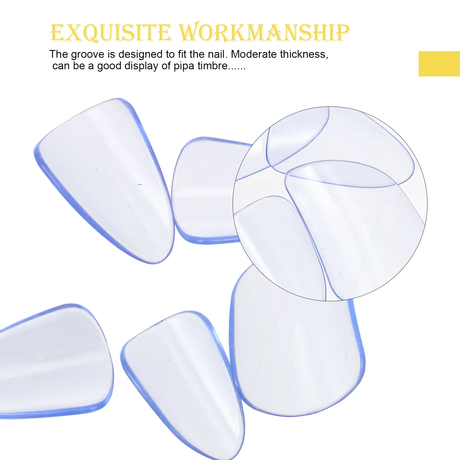 5pcs Pipa Finger Picks Premium Pc Material Nail Covers Smooth Portable Finger Nail Protectors For Guzheng Lute
5pcs Pipa Finger Picks Premium Pc Material Nail Covers Smooth Portable Finger Nail Protectors For Guzheng Lute
