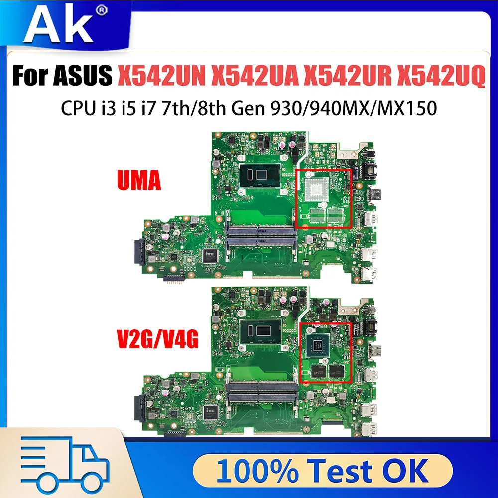 X542UN Mainboard For ASUS X542UA X542UR X542UQ X542URR X542UF X542URV Laptop Motherboard CPU i7 7 8th Gen 930 940MX MX150
X542UN Mainboard For ASUS X542UA X542UR X542UQ X542URR X542UF X542URV Laptop Motherboard CPU i7 7 8th Gen 930 940MX MX150