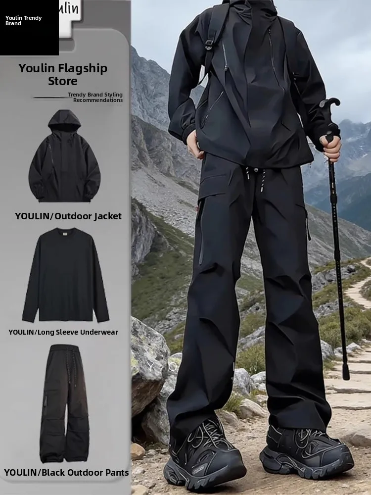 Men's Outdoor Tee-Proof Fce-Lined Waterproof Windproof Work Jaet Casual Sportswear Polyester Long Sve Coat
Men's Outdoor Tee-Proof Fce-Lined Waterproof Windproof Work Jaet Casual Sportswear Polyester Long Sve Coat