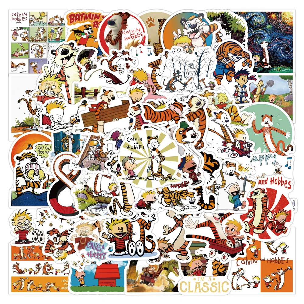 10/30/50pcs Cute Calvin and Hobbes Cartoon Stickers Classic Manga Graffiti Sticker Notebook Phone Water Bottle Kid Anime Decals
10/30/50pcs Cute Calvin and Hobbes Cartoon Stickers Classic Manga Graffiti Sticker Notebook Phone Water Bottle Kid Anime Decals