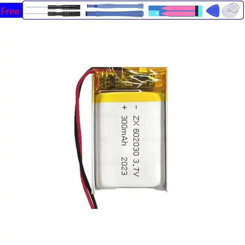 Safe Mp3 Mp4 Battery 602030 2 Cable, Without Connector 300mAh For Bluetooth MP3 Wireless Card Audio Recorder High-Capacity
Safe Mp3 Mp4 Battery 602030 2 Cable, Without Connector 300mAh For Bluetooth MP3 Wireless Card Audio Recorder High-Capacity