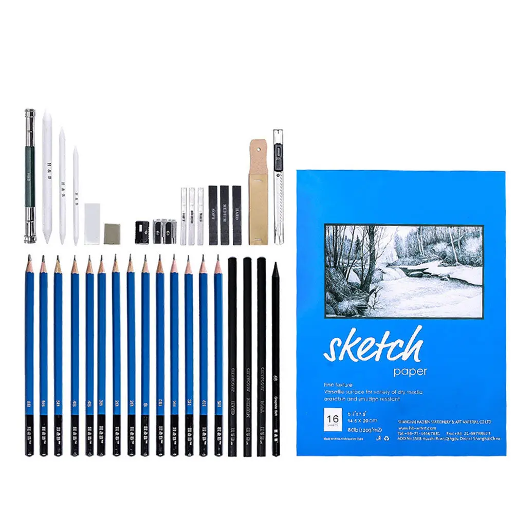 35Pcs Sketching Pencil Sets Professional Drawing Pencils Kit with Zippered Carry Case for Artists Students Teachers Outdoor
35Pcs Sketching Pencil Sets Professional Drawing Pencils Kit with Zippered Carry Case for Artists Students Teachers Outdoor