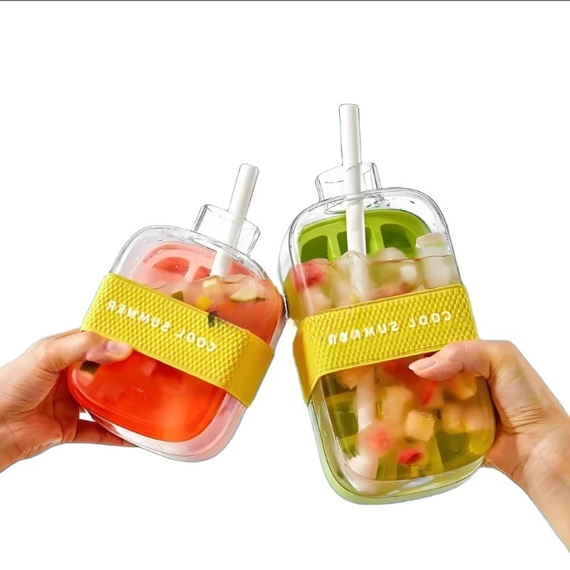 New design custom ice machine summer DIY storage box ice fruit drink ice machine bottle cooling mold with straw
New design custom ice machine summer DIY storage box ice fruit drink ice machine bottle cooling mold with straw