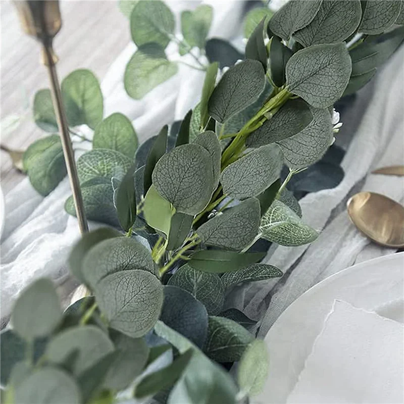 Artificial Eucalyptus Garland With Willow Vines, 8 Packs 6.5 Feet Eucalyptus Garland Greenery, Silver Dollar Eucalyptus
Artificial Eucalyptus Garland With Willow Vines, 8 Packs 6.5 Feet Eucalyptus Garland Greenery, Silver Dollar Eucalyptus