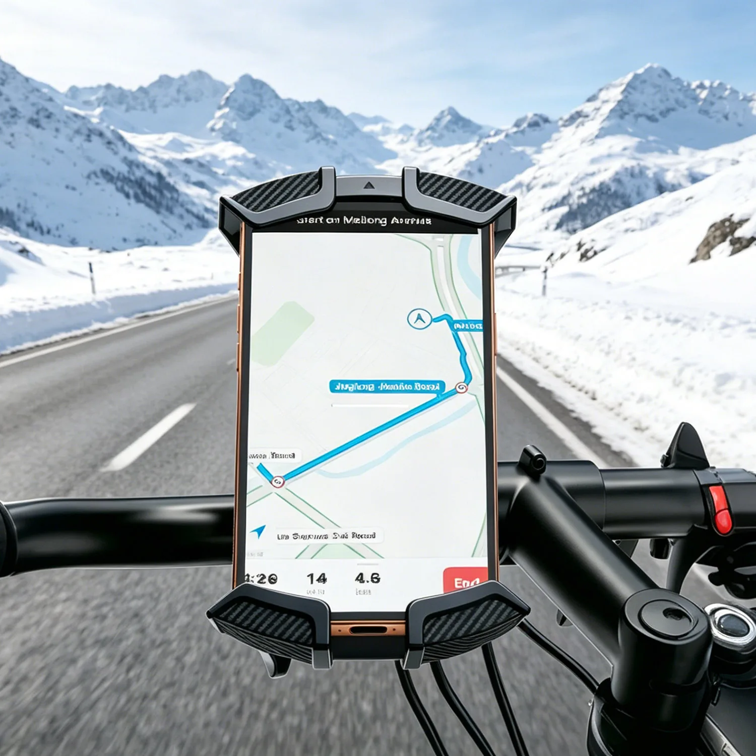 Motorcycle/bicycle/electric bicycle handlebar bracket, suitable for iPhone17to12 series, adjustable
Motorcycle/bicycle/electric bicycle handlebar bracket, suitable for iPhone17to12 series, adjustable