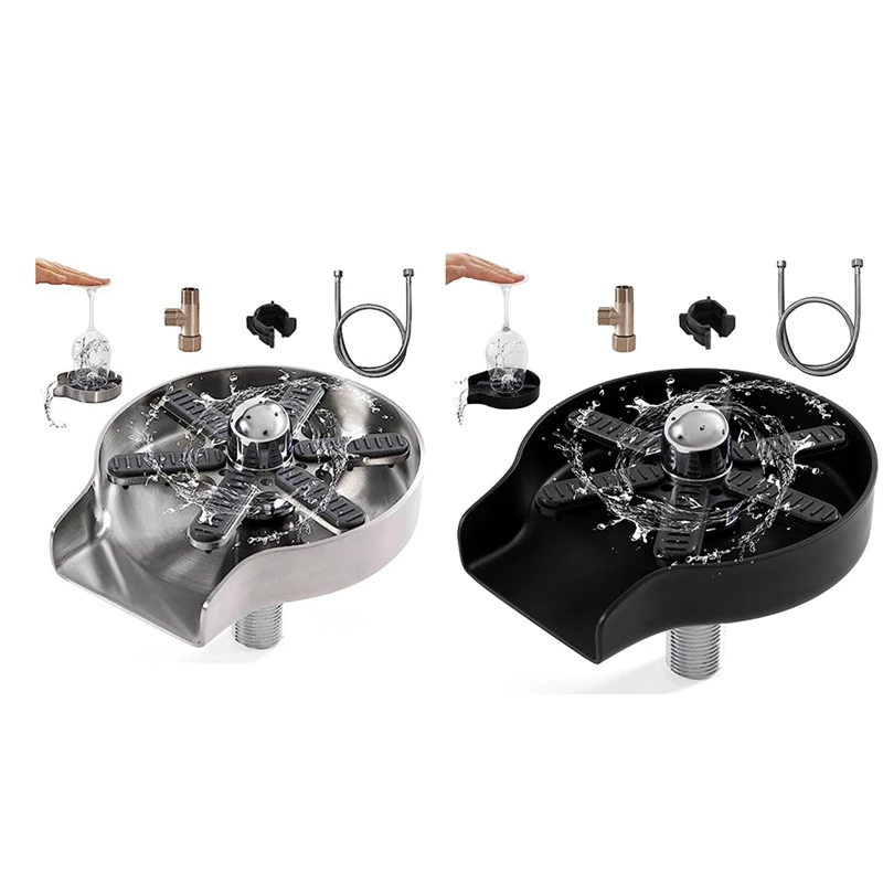 Glass Rinser For Sink Cup Rinser For Sink Rinser For Kitchen Sinks With 360°Rotating Jet,Kitche Sink Accessories Black
Glass Rinser For Sink Cup Rinser For Sink Rinser For Kitchen Sinks With 360°Rotating Jet,Kitche Sink Accessories Black