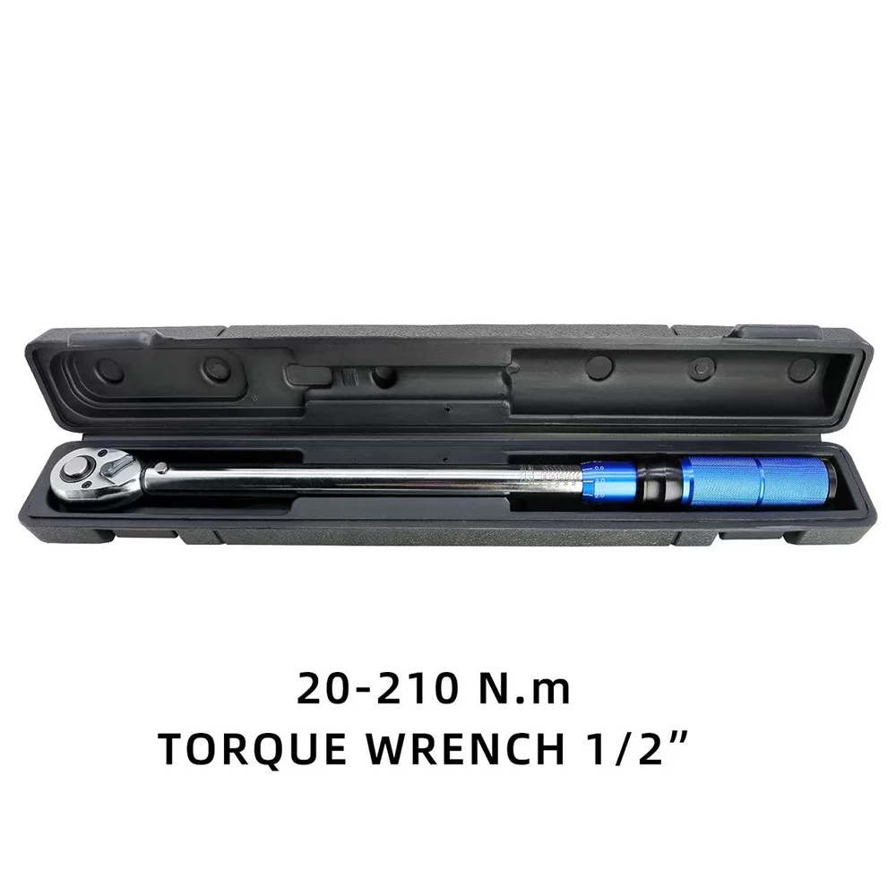 Динамометрический ключ с храповым механизмом 20-210 Нм, 1/2 дюйма, с регулируемым квадратным наконечником и удлинителем
Динамометрический ключ с храповым механизмом 20-210 Нм, 1/2 дюйма, с регулируемым квадратным наконечником и удлинителем