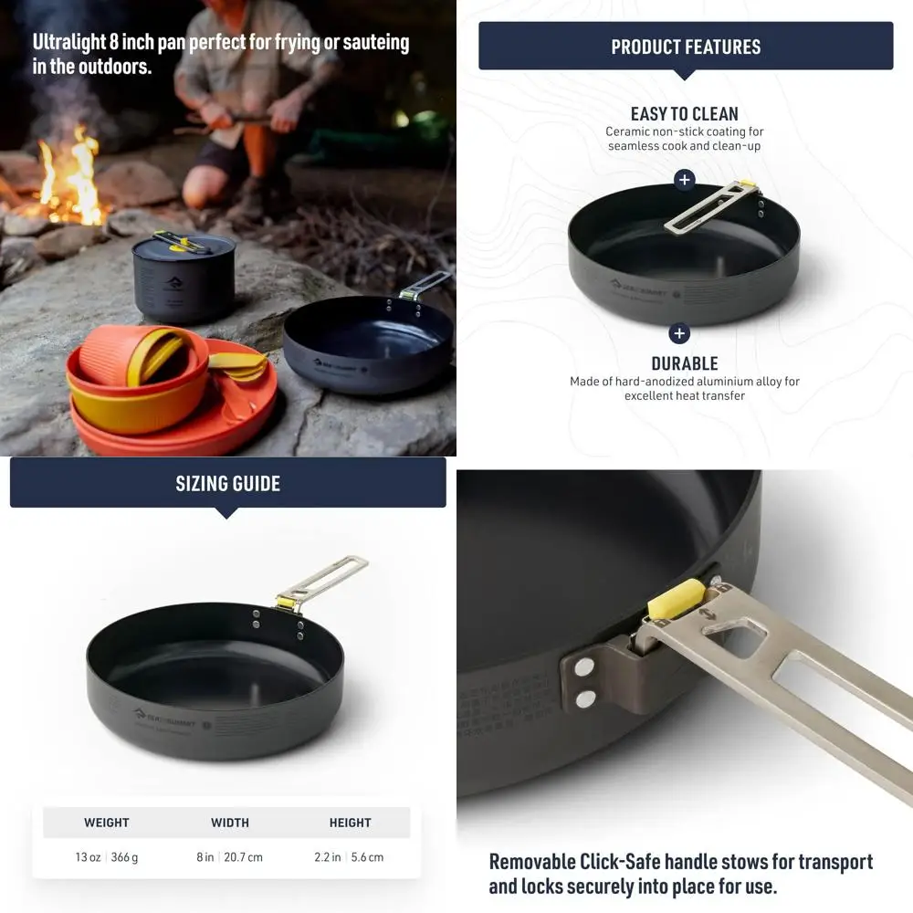 Frontier Ultralight 8 Inch Camping Cooking Pan
Frontier Ultralight 8 Inch Camping Cooking Pan