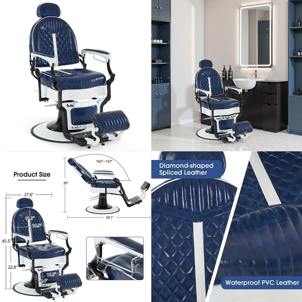 Professional Salon Chair for Hair Stylist, All Black Heavy Duty Hydraulic Barber Equipment with 330lbs Capacity, 580mm Large Ba
Professional Salon Chair for Hair Stylist, All Black Heavy Duty Hydraulic Barber Equipment with 330lbs Capacity, 580mm Large Ba