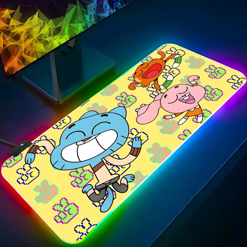 The Amazing World Gumball Mouse Pad RGB Backlit Mouse Pad Laptop Mouse Pad Laptop Gamer Computer Desk Gaming Accessories
The Amazing World Gumball Mouse Pad RGB Backlit Mouse Pad Laptop Mouse Pad Laptop Gamer Computer Desk Gaming Accessories
