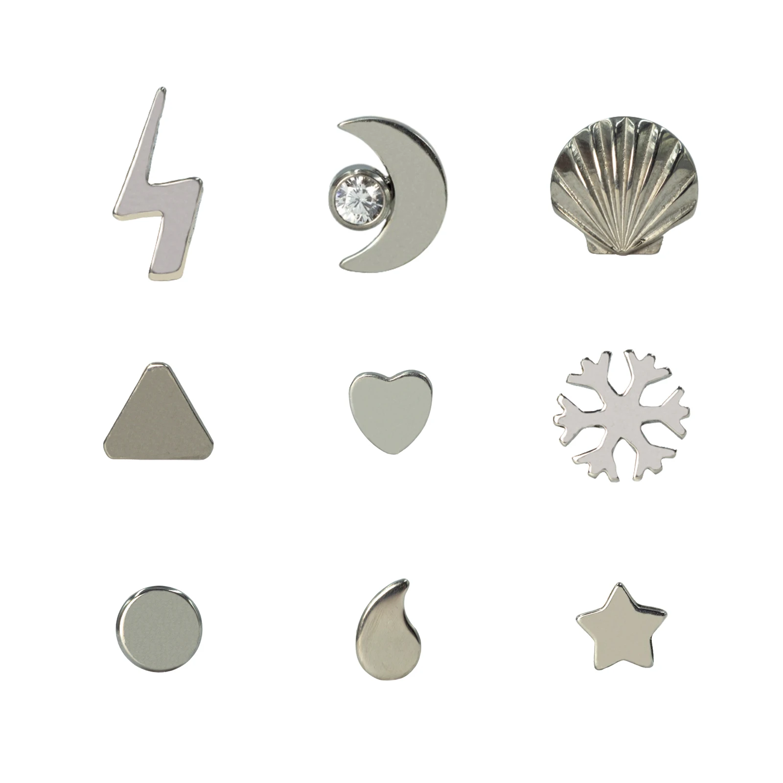 16G Implant Grade Titanium ASTM F136 Internal Thread Helix Tongue Tragus Piercing Moon Lightning Labret Earing Goth Stud Jewelry
16G Implant Grade Titanium ASTM F136 Internal Thread Helix Tongue Tragus Piercing Moon Lightning Labret Earing Goth Stud Jewelry