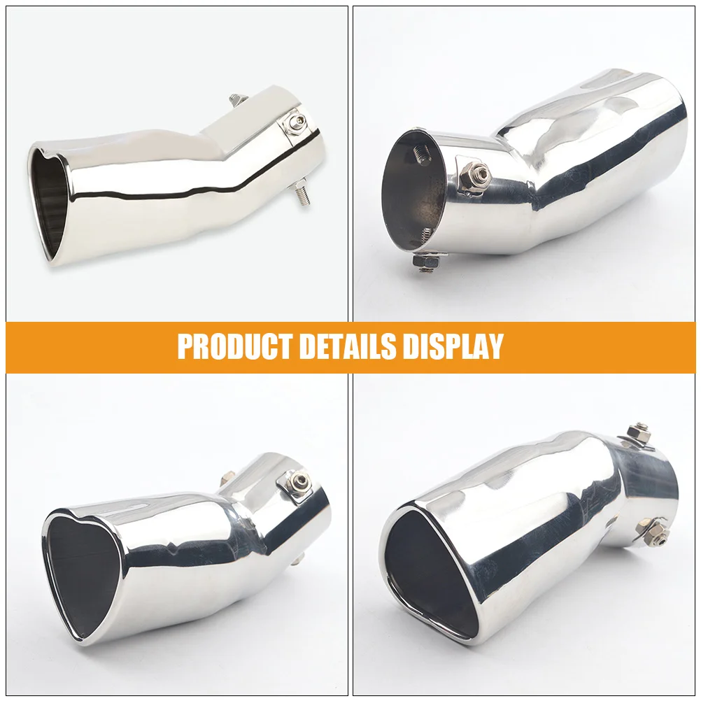 Heart Shaped Stainless Steel Exhaust Muffler 63Mm Universal Motorcycle Exhaust Tip Durable Rustproof Curved Design For Car Truck
Heart Shaped Stainless Steel Exhaust Muffler 63Mm Universal Motorcycle Exhaust Tip Durable Rustproof Curved Design For Car Truck
