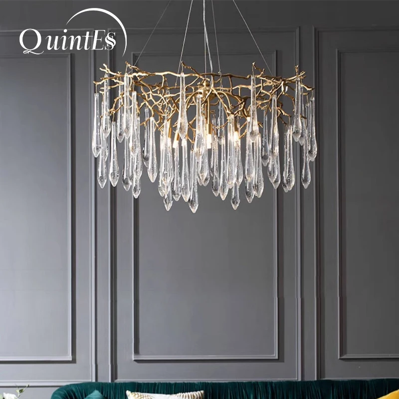Modern Gold Home Crystal Chandelier Ceiling Pendant Lighting for Dining Room Foyer Drop Hanging Branch Style Light Fixtures
Modern Gold Home Crystal Chandelier Ceiling Pendant Lighting for Dining Room Foyer Drop Hanging Branch Style Light Fixtures