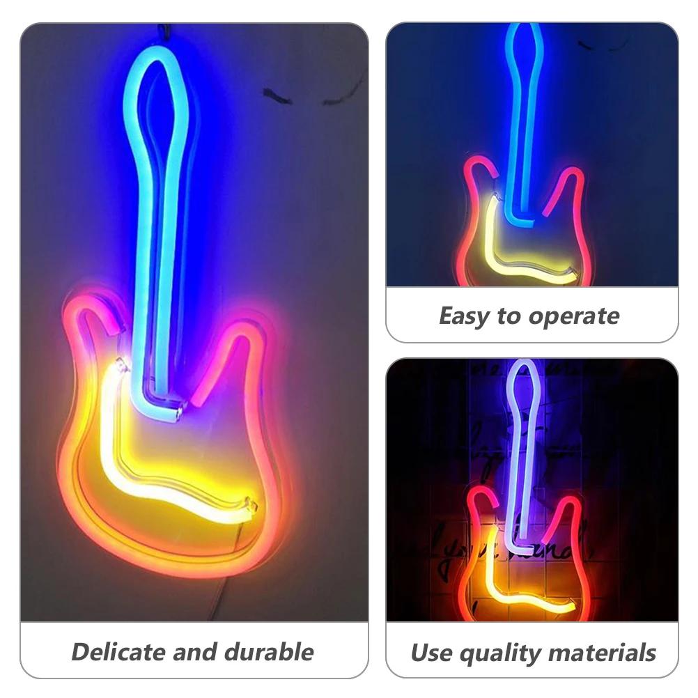 Creative Guitar Shape Led Neon Lamp Decorative Home Party Decoration Pvc As Material Warm Night Light For Bedroom Table Light
Creative Guitar Shape Led Neon Lamp Decorative Home Party Decoration Pvc As Material Warm Night Light For Bedroom Table Light