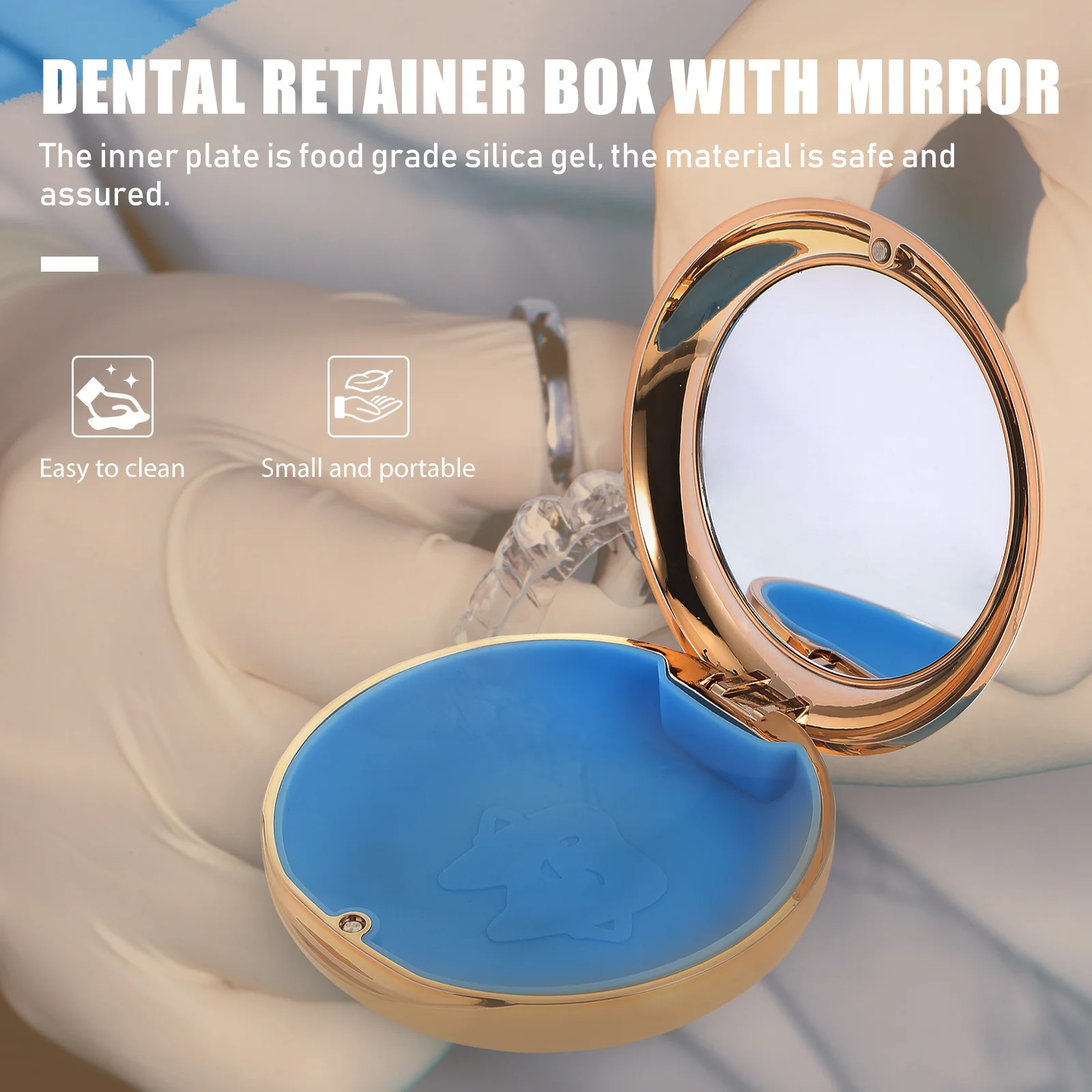 Denture Case thodontic Retainer Box Portable Storage Container For Braces Dentures ABS PC Material Multi Functional
Denture Case thodontic Retainer Box Portable Storage Container For Braces Dentures ABS PC Material Multi Functional